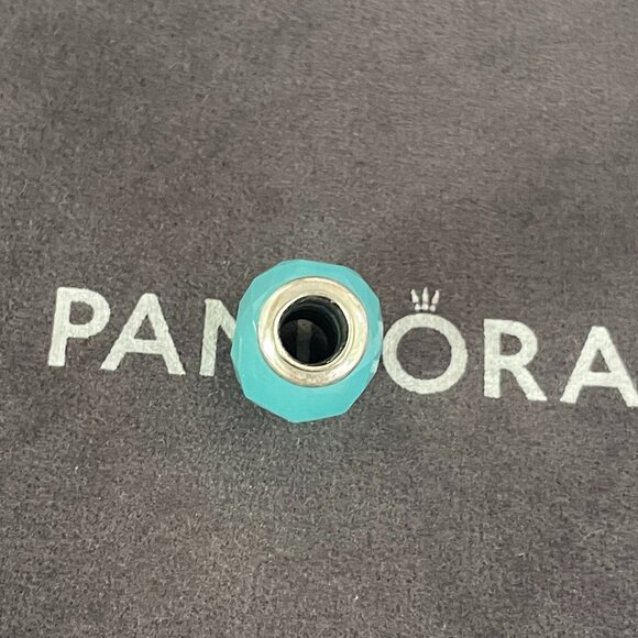 Pandora S925 Silver Blue Love String Ornament Glass Bead - Picture 2 of 4
